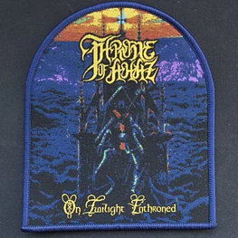 Throne of Ahaz "On Twilight Enthroned" [black and blue border], Patch woven!!