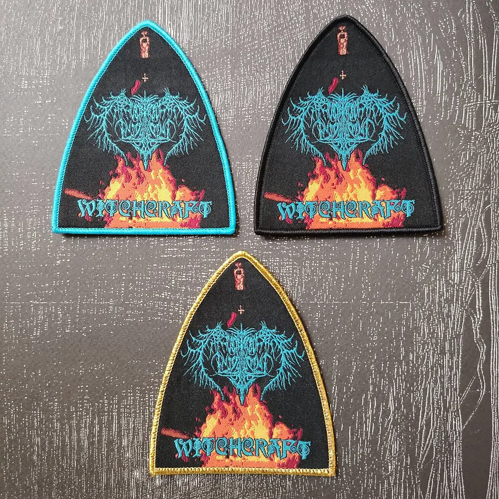 Obtained Enslavement "Witchcraft" [black, blue and yellow border] Patch woven