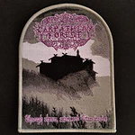Carpathian Forest "Through Chasm, Caves and Titan Woods…" [black, Magenta and Grey border] Patch woven