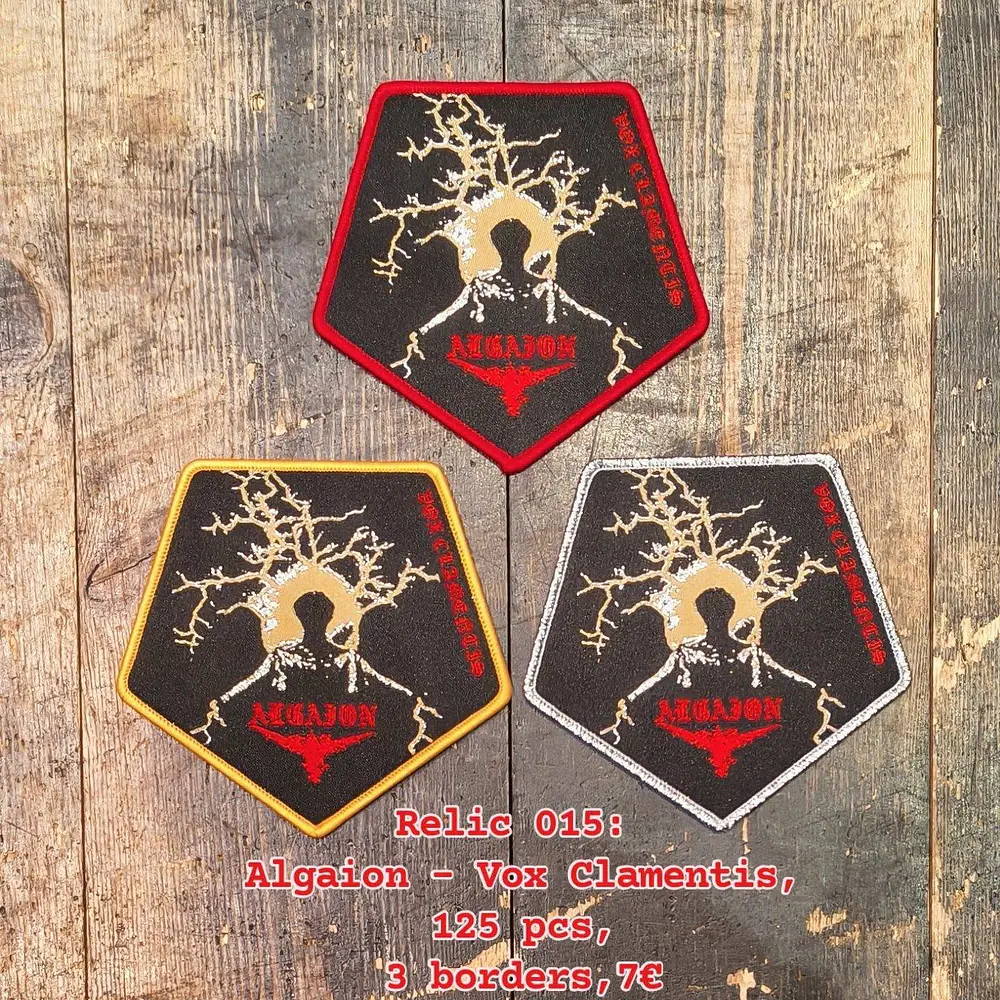 Algaion "Vox Clamentis" Woven Patch Silver Border!!
