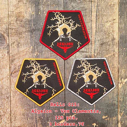 Algaion "Vox Clamentis" Woven Patch Silver Border!!