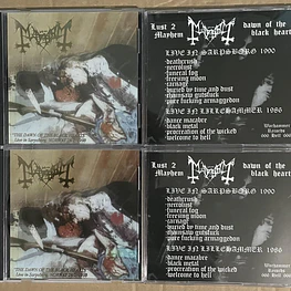 Mayhem “The Dawn of the Black Hearts” CD Gold Logo!!!