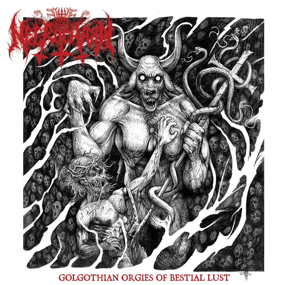 Necrochakal "Golgothian Orgies Of Bestial Lust" CD