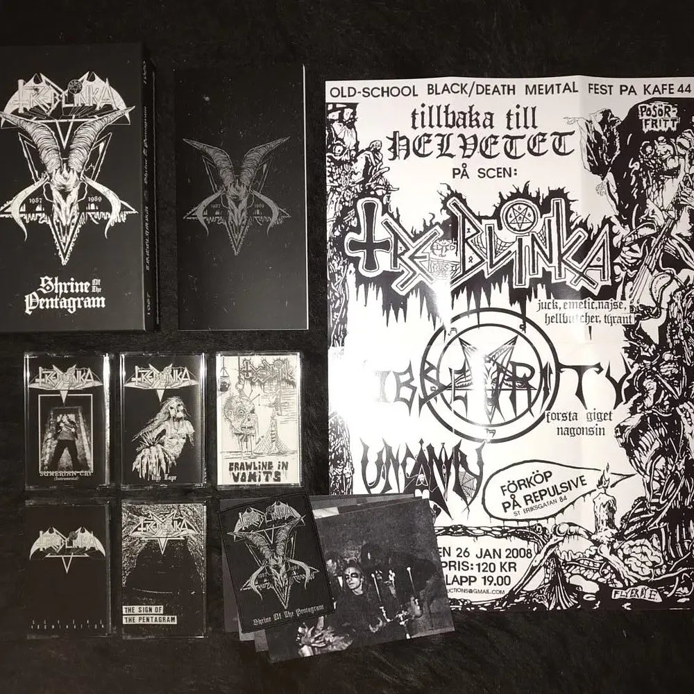 Treblinka "Shrine Of The Pentagram" Deluxe 5 Cassettes Box Set!!