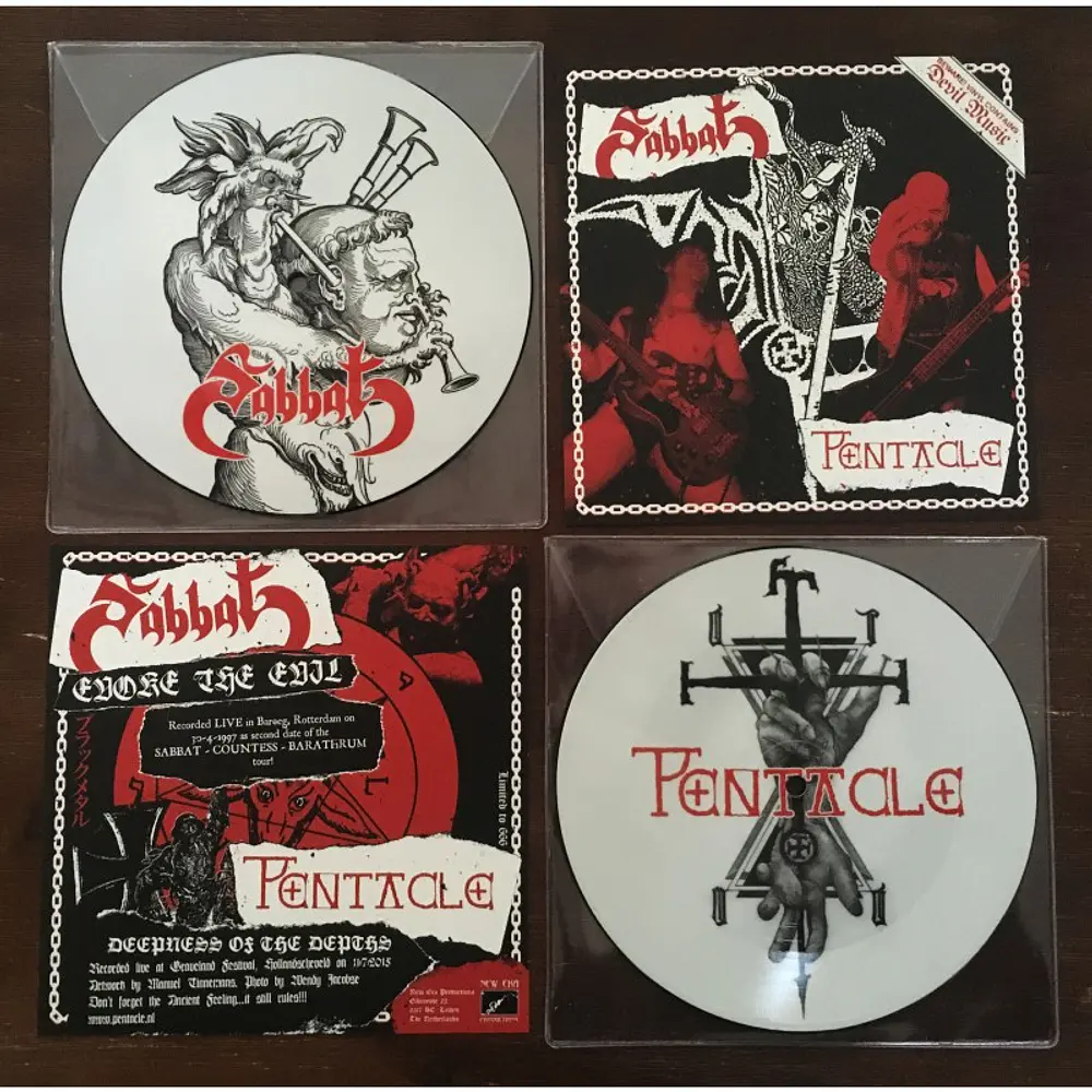 Sabbat / Pentacle "Sabbat / Pentacle" Split Picture 7"EP 