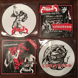 Countess / Sabbat "Countess / Sabbat" Split Picture vinyl 7"EP