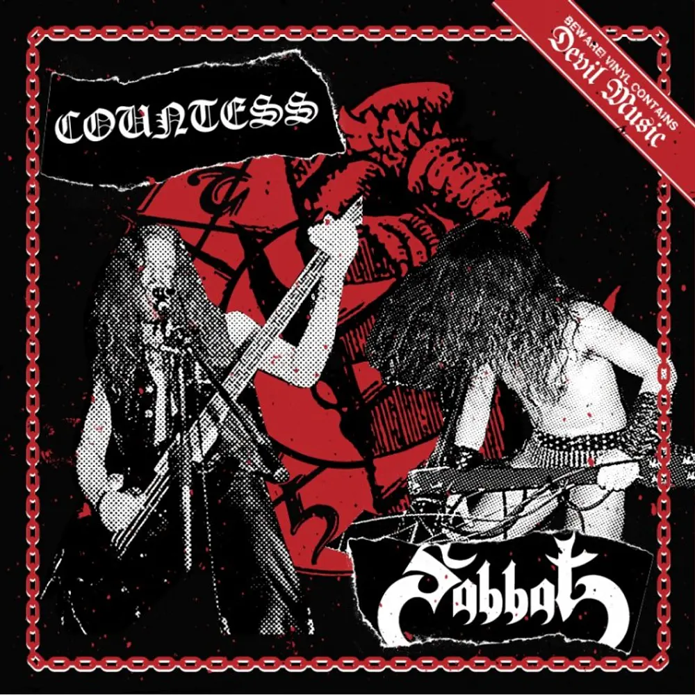 Countess / Sabbat "Countess / Sabbat" Split Picture vinyl 7"EP