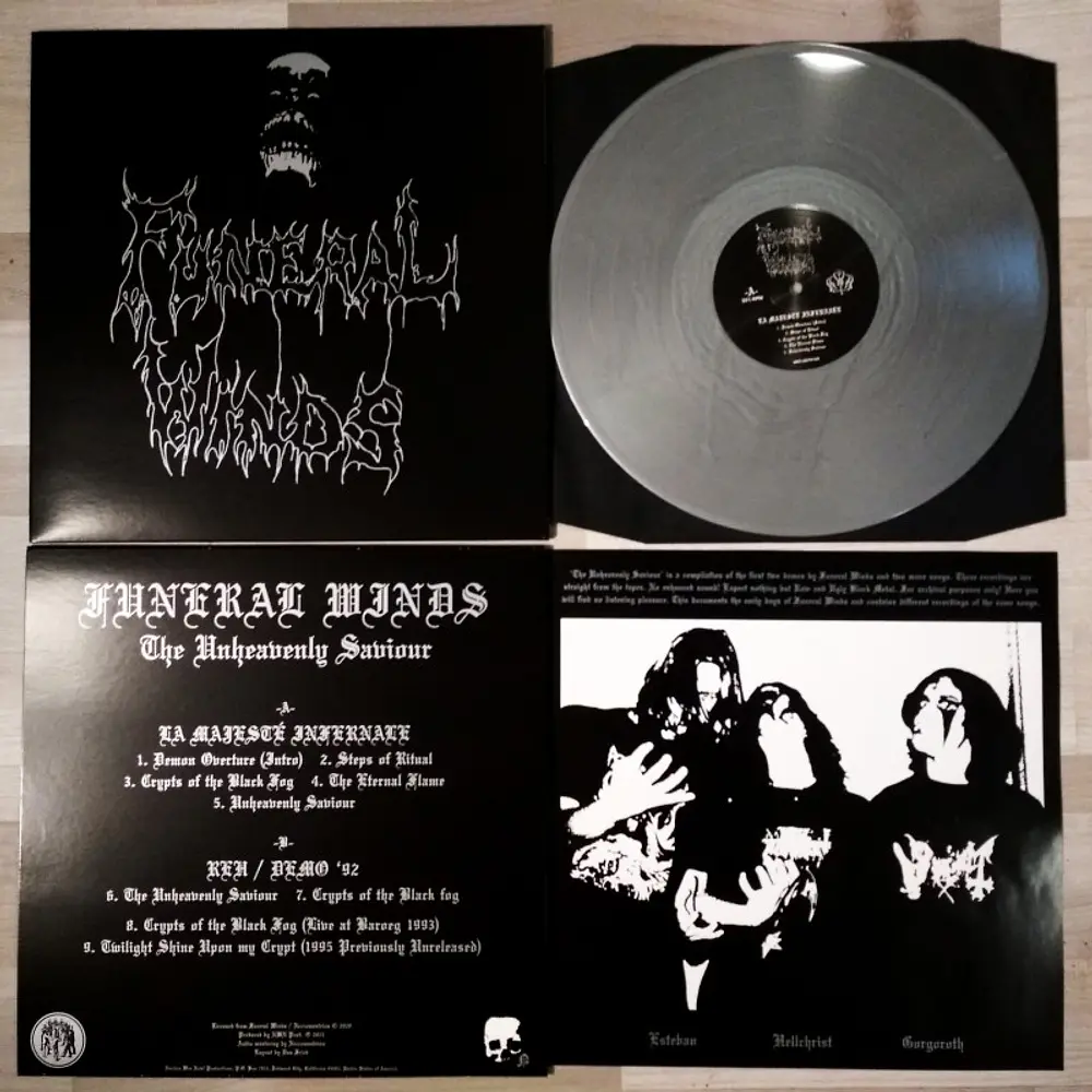 Funeral Winds "The Unheavenly Saviour" LP Cosmic-Silver vinyl!!