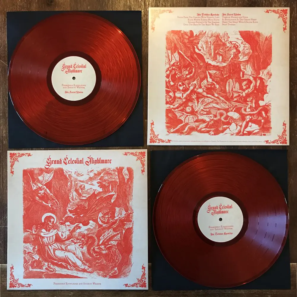 Grand Celestial Nightmare "Forbidden Knowledge And Ancient Wisdom" LP Red vinyl!!