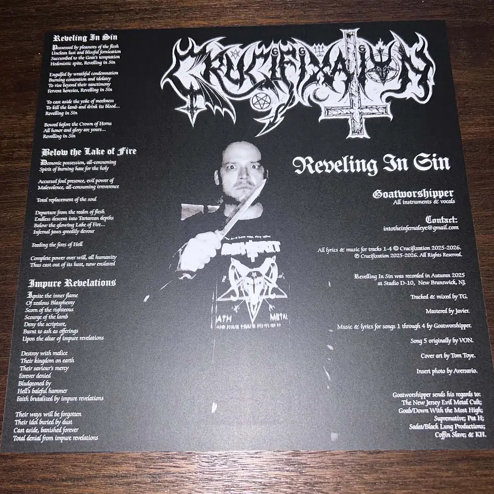 Supremative / Crucifixation "Schism Of Demonic Intolerance / Reveling In Sin" Split LP Black vinyl!!
