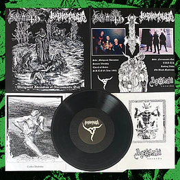 Behemoth / Baphomancia "Malignant Ascension Of Necromantic Evil" LP Vinyl!!