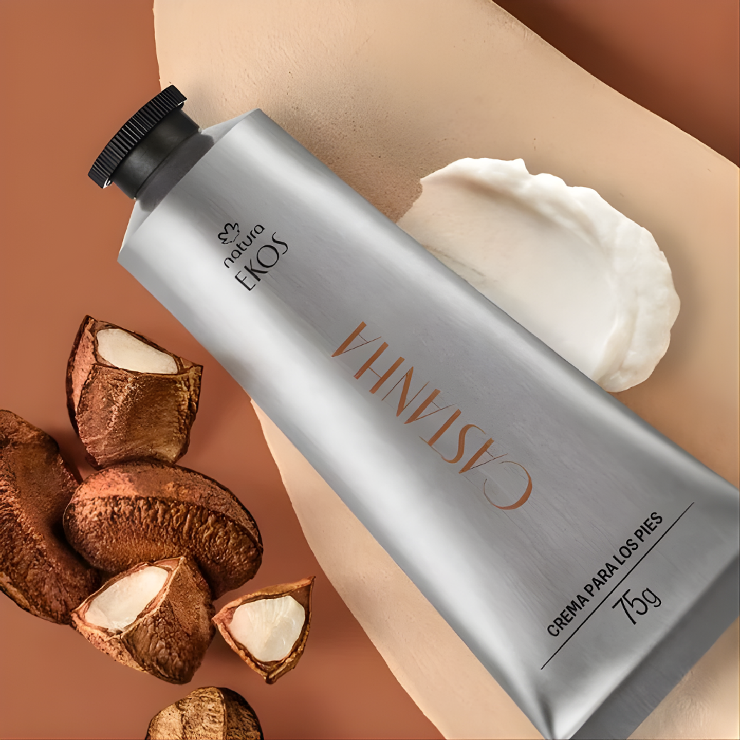 Pulpa Hidratante para Pies Natura Ekos Castaña 75 g 2