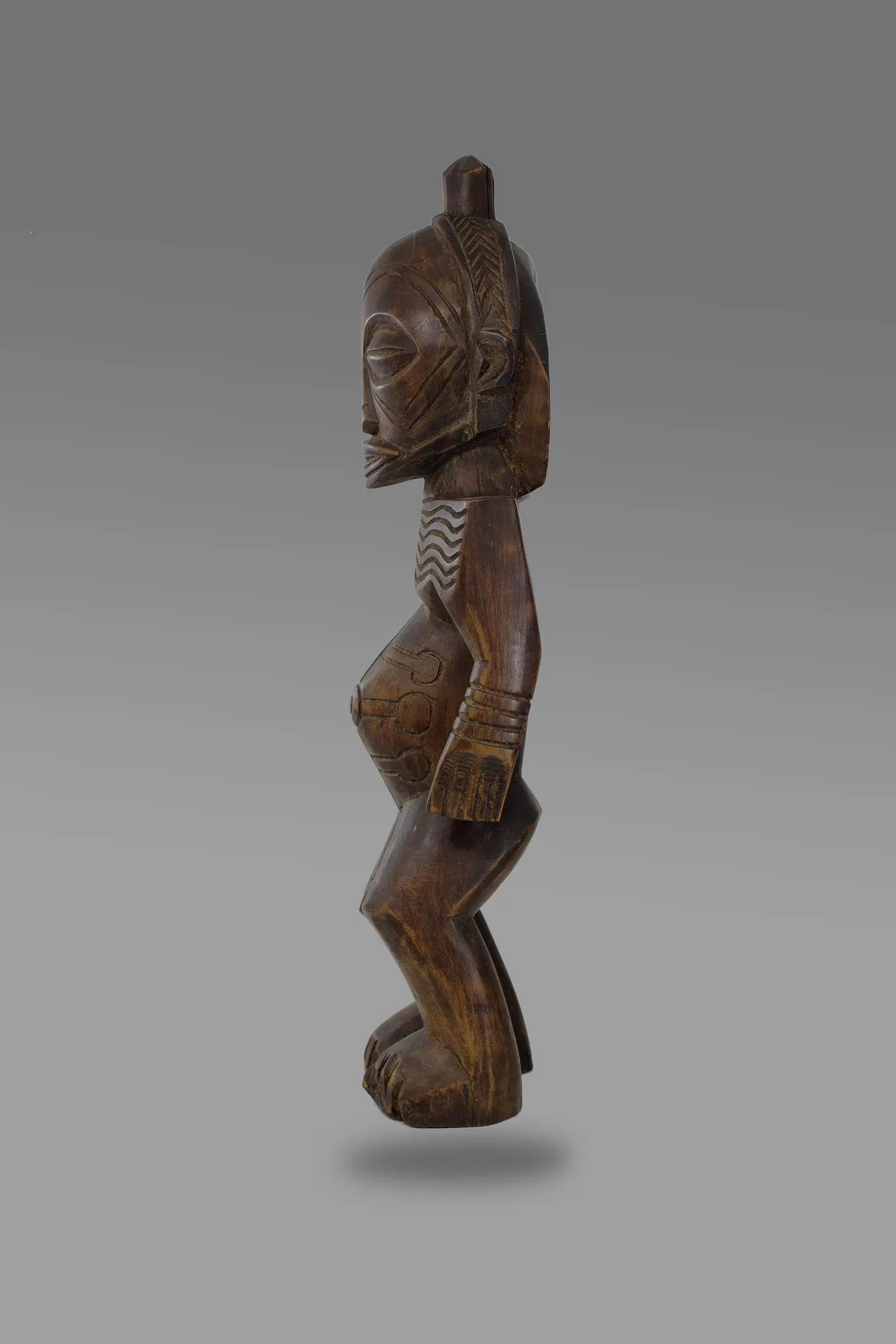 Figura Masculina Bena Lulua (Luluwa) em Madeira – R.D. Congo 2