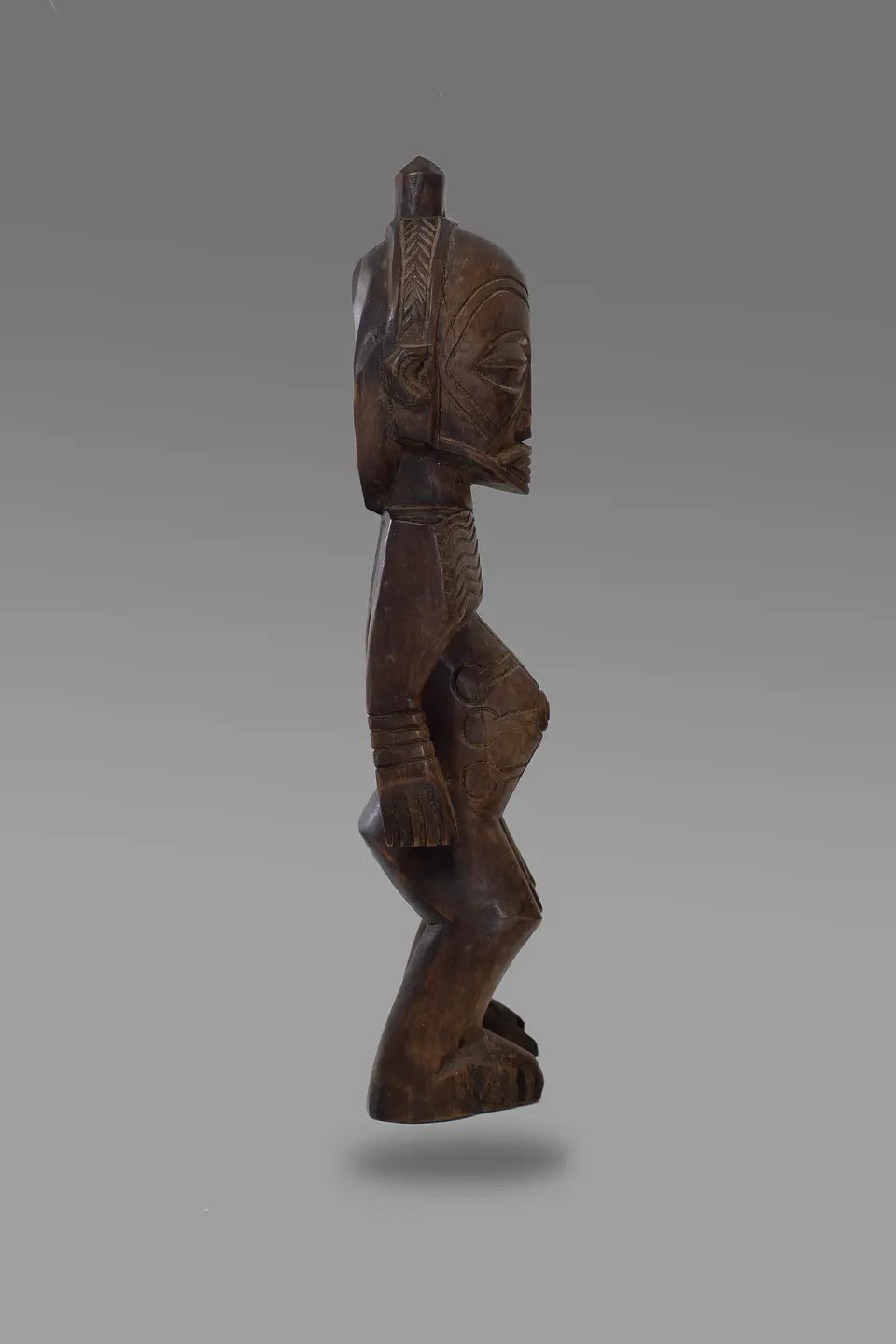 Figura Masculina Bena Lulua (Luluwa) em Madeira – R.D. Congo 4