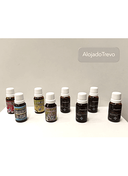 Essências: Lotus, Limpa Casas, Limão, Lavanda, Lua Cheia, Lua Minguante, Lua Crescente, Lua Nova