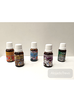 Essências: Sândalo, Sementes do Brasil, Verbena, Violeta, 7 ervas
