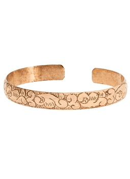 Pulseira cobre Gravação Tibetana