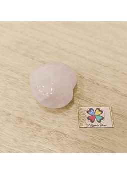 Coração de Quartzo Rosa