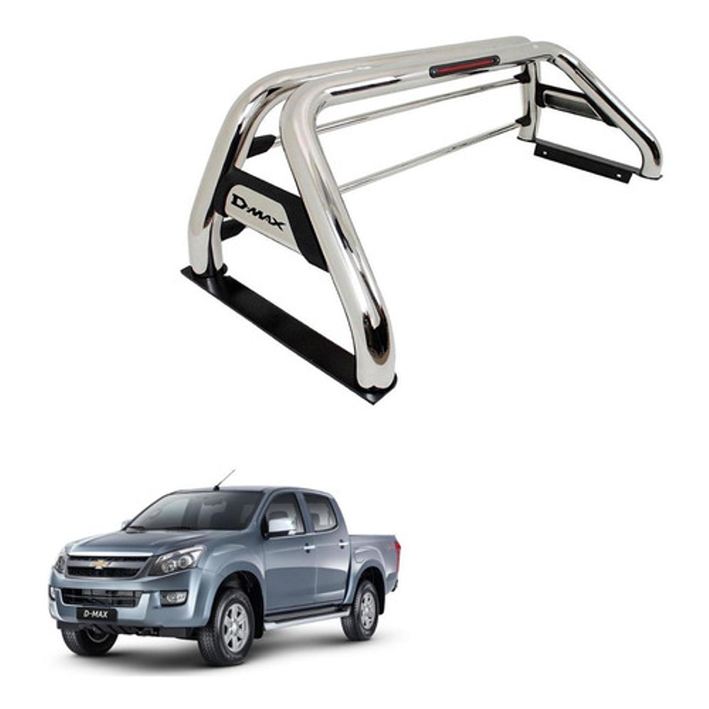 Barra Antivuelco Acero Inoxidable Chevrolet D-Max 2015-2024 1