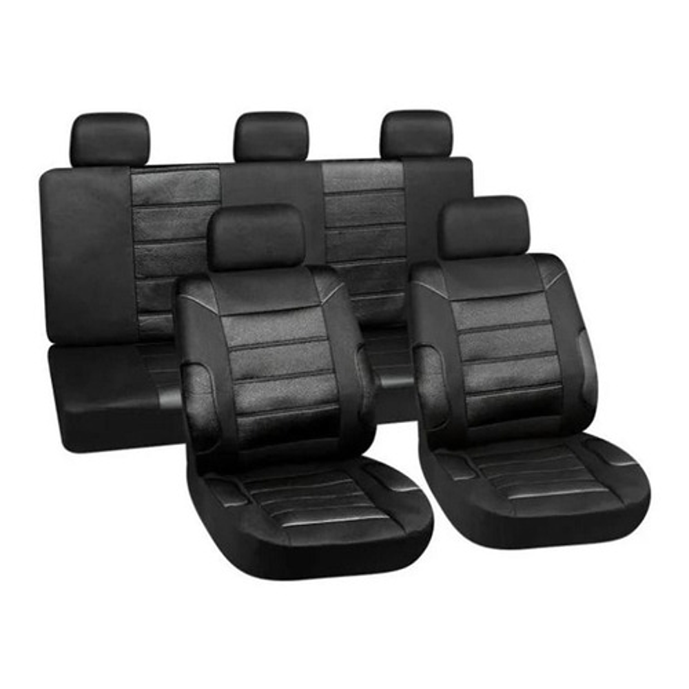 Funda Cubre Asiento Universal Negro Classic  1