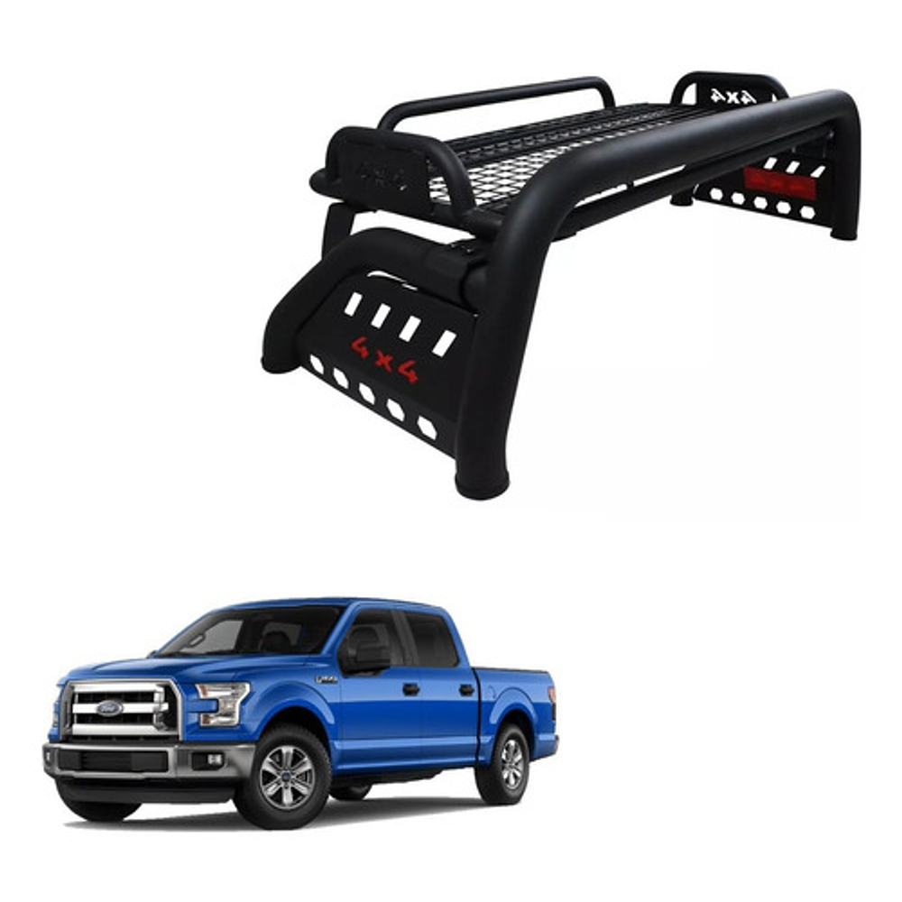 Barra Antivuelco Negro Matte 4x4 Ford F-150 1