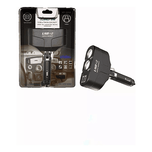 Encendedor De Auto 12v/24v Doble Usb Cargador