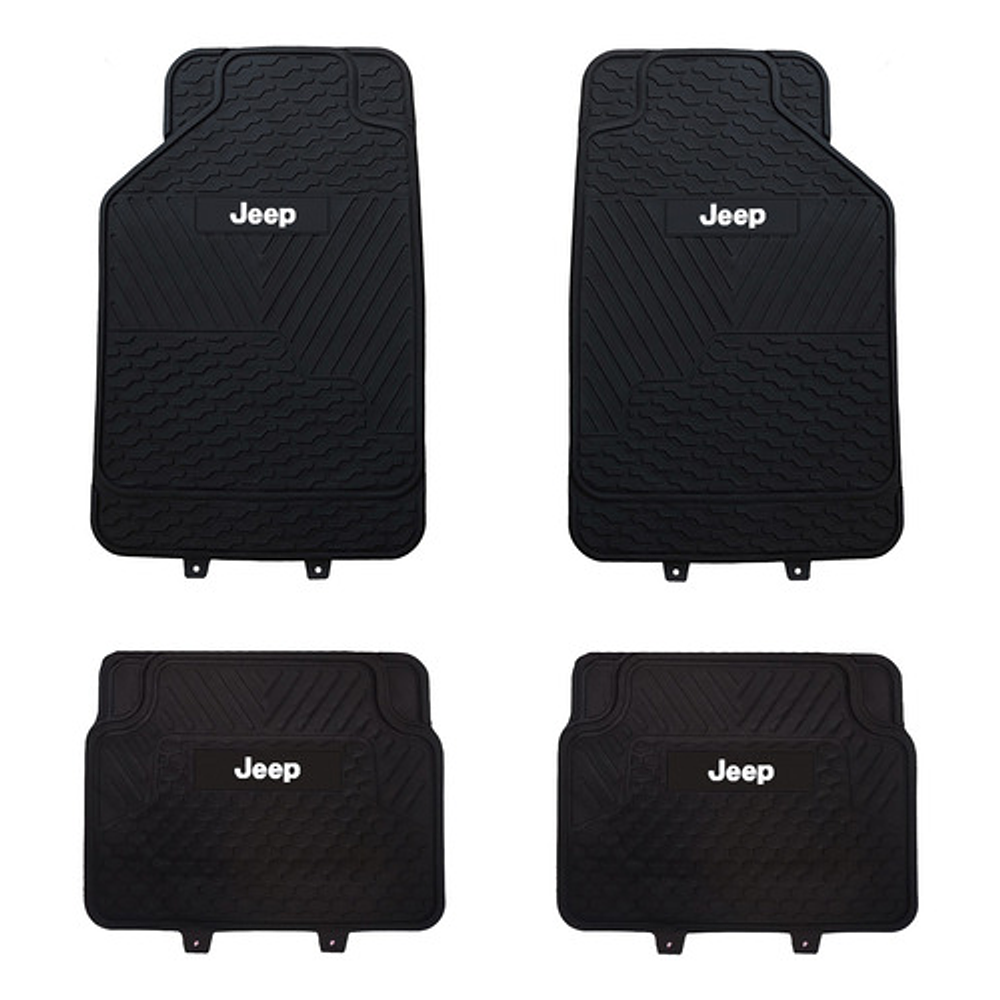 Pisos De Goma Marca Jeep Para Vehículos 4 Piezas 1