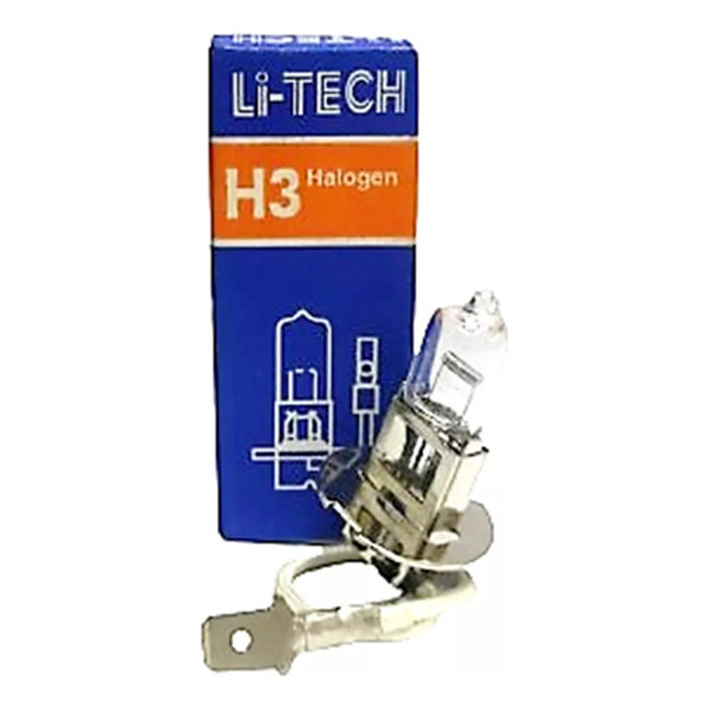 Pack 2 Ampolletas H3 12v 100w Litech Halógeno 2