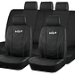 Fundas Asiento Kia Eco Cuero Negro – 9 Piezas Bordadas | JJ Group - Miniatura 1