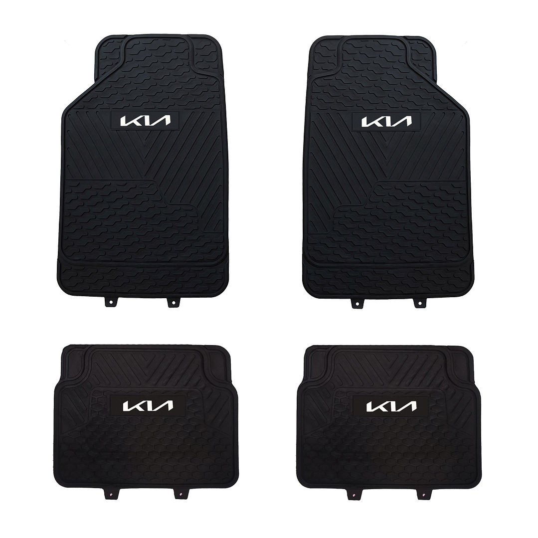 Pisos De Goma Marca Kia Para Vehículos 4 Piezas 1