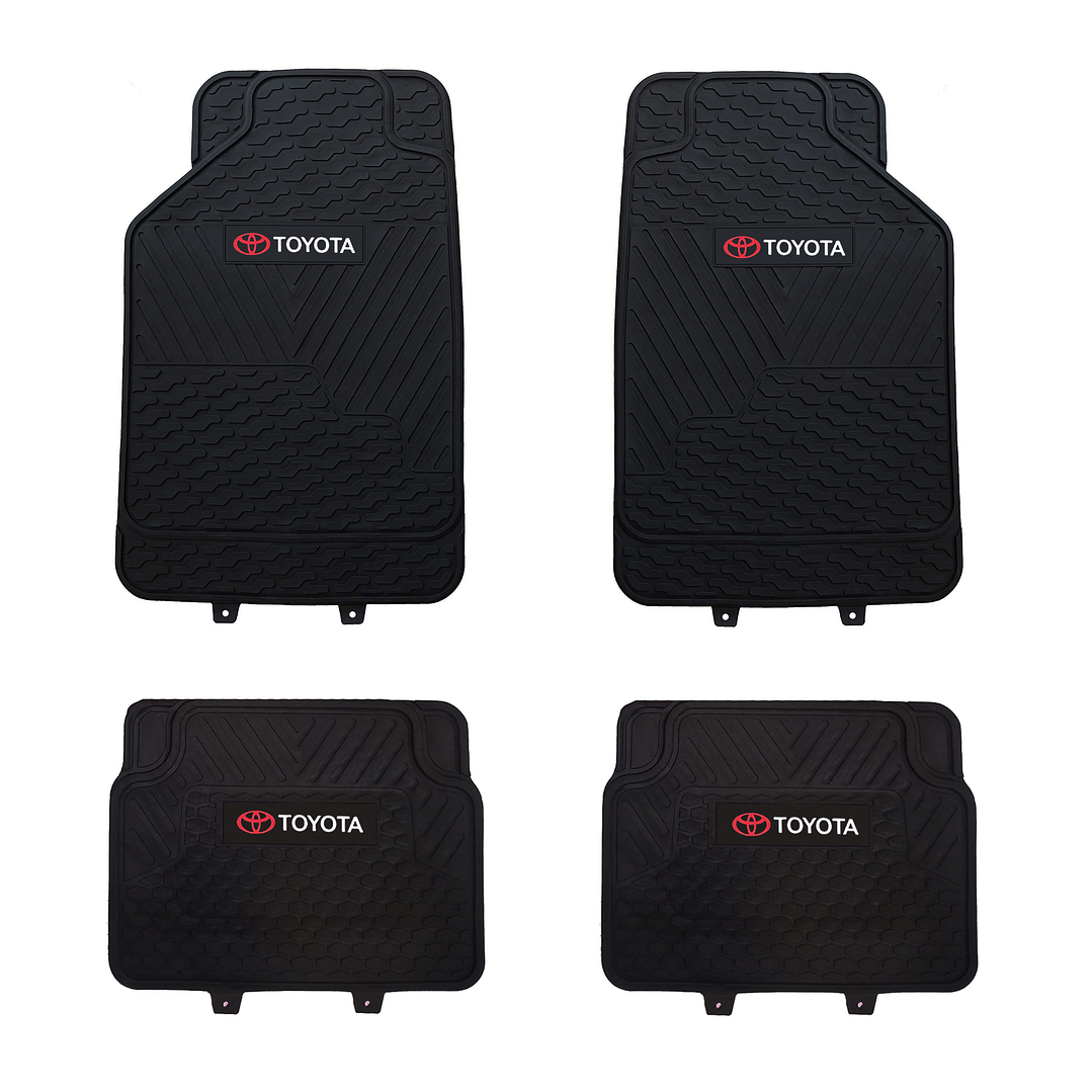 Pisos De Goma Marca Toyota Para Vehículos 4 Piezas 1