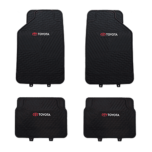 Pisos De Goma Marca Toyota Para Vehículos 4 Piezas