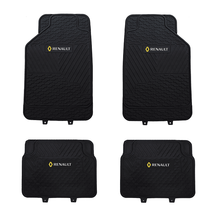 Pisos De Goma Marca Renault Para Vehículos 4 Piezas 1