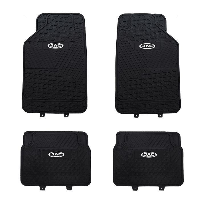 Pisos De Goma Marca JAC Para Vehículos 4 Piezas 1