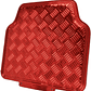 Pisos De Goma 4 Piezas Universal Rojo Para Auto Y Camioneta - Miniatura 3