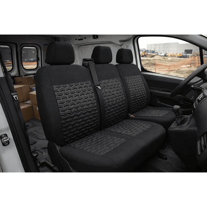 Fundas Cubre Asiento Delantero 2 Plazas Tela Furgón Camioneta Camión 2