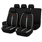 Fundas Asiento Toyota Tela Poliester Negro Gris | JJ Group - Miniatura 1