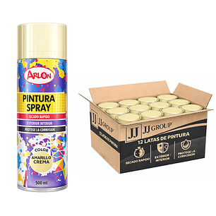 Pack 12 Latas De Pintura Spray Aerosol Varios Colores 500 Ml