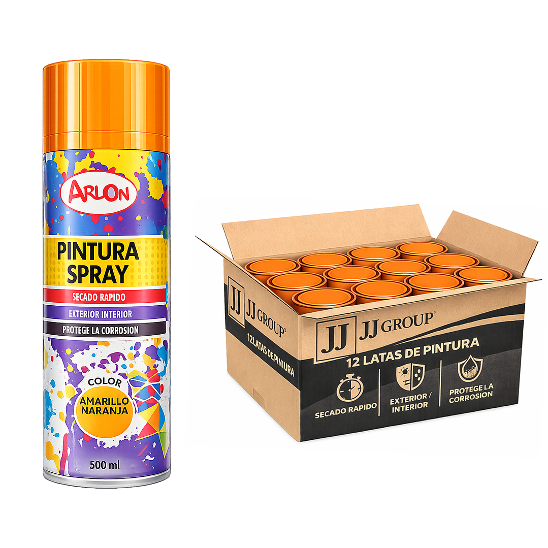 Pack 12 Latas De Pintura Spray Aerosol Varios Colores 500 Ml 2