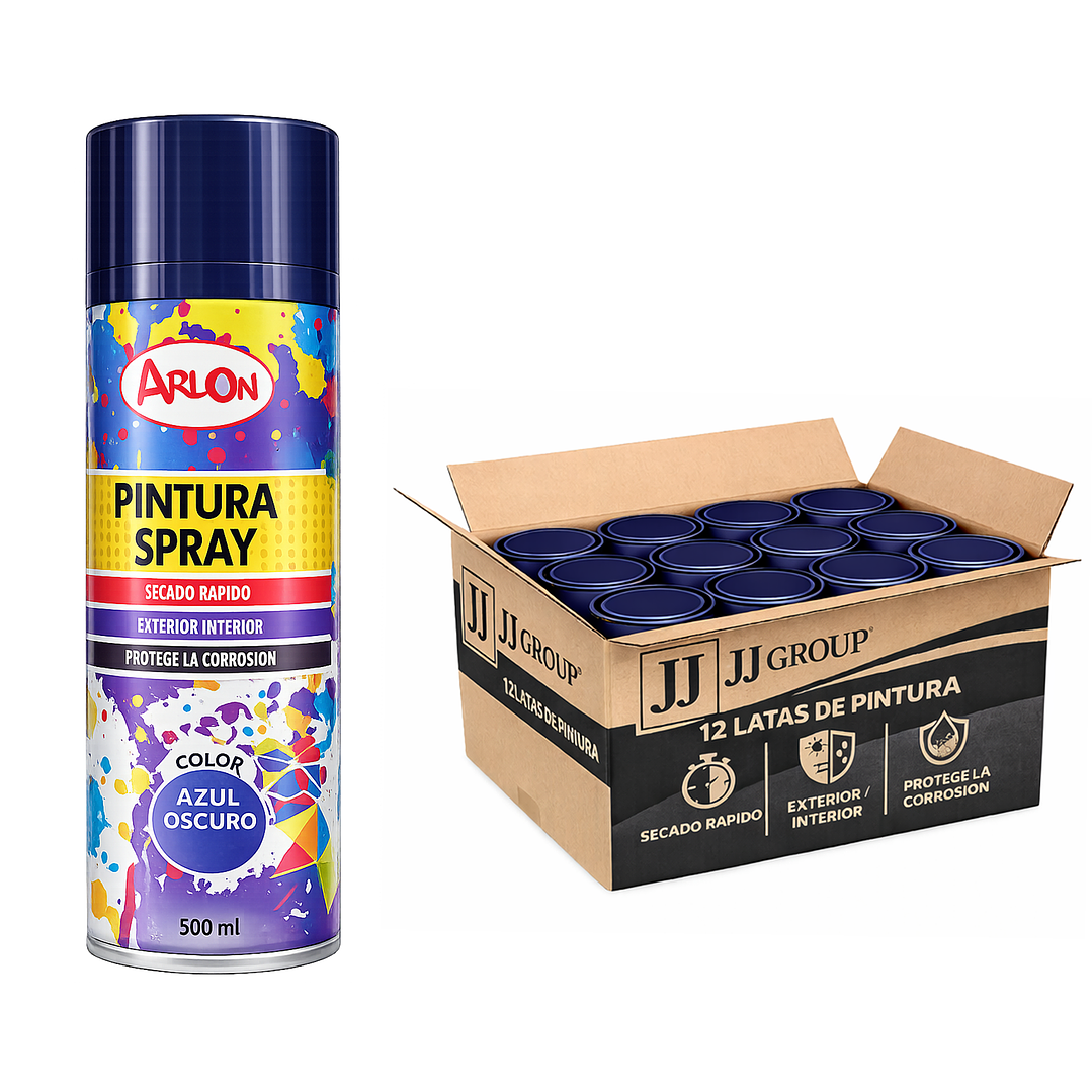 Pack 12 Latas De Pintura Spray Aerosol Varios Colores 500 Ml 6