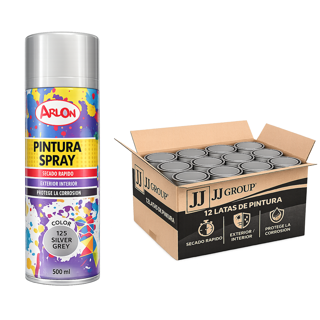 Pack 12 Latas De Pintura Spray Aerosol Varios Colores 500 Ml 12