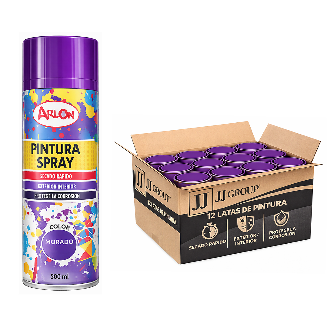 Pack 12 Latas De Pintura Spray Aerosol Varios Colores 500 Ml 14