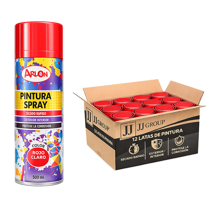 Pack 12 Latas De Pintura Spray Aerosol Varios Colores 500 Ml 19
