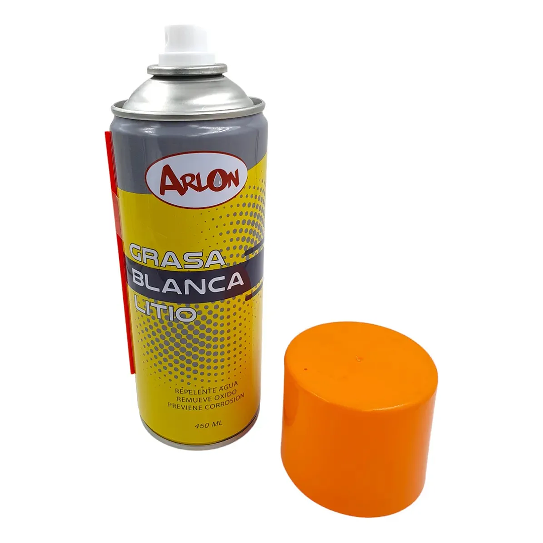 Grasa En Spray Lubricante Blanca De Litio 450ml Arlon 4