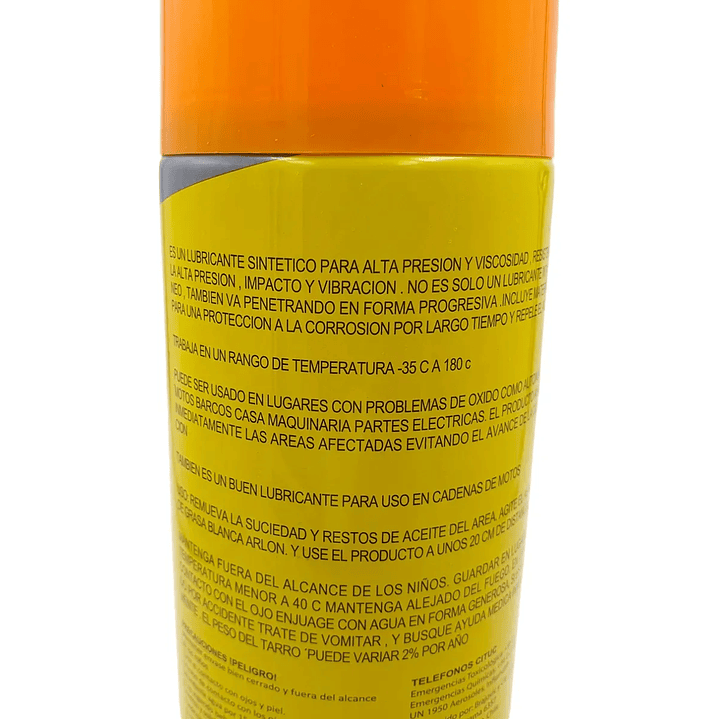 Grasa En Spray Lubricante Blanca De Litio 450ml Arlon 6