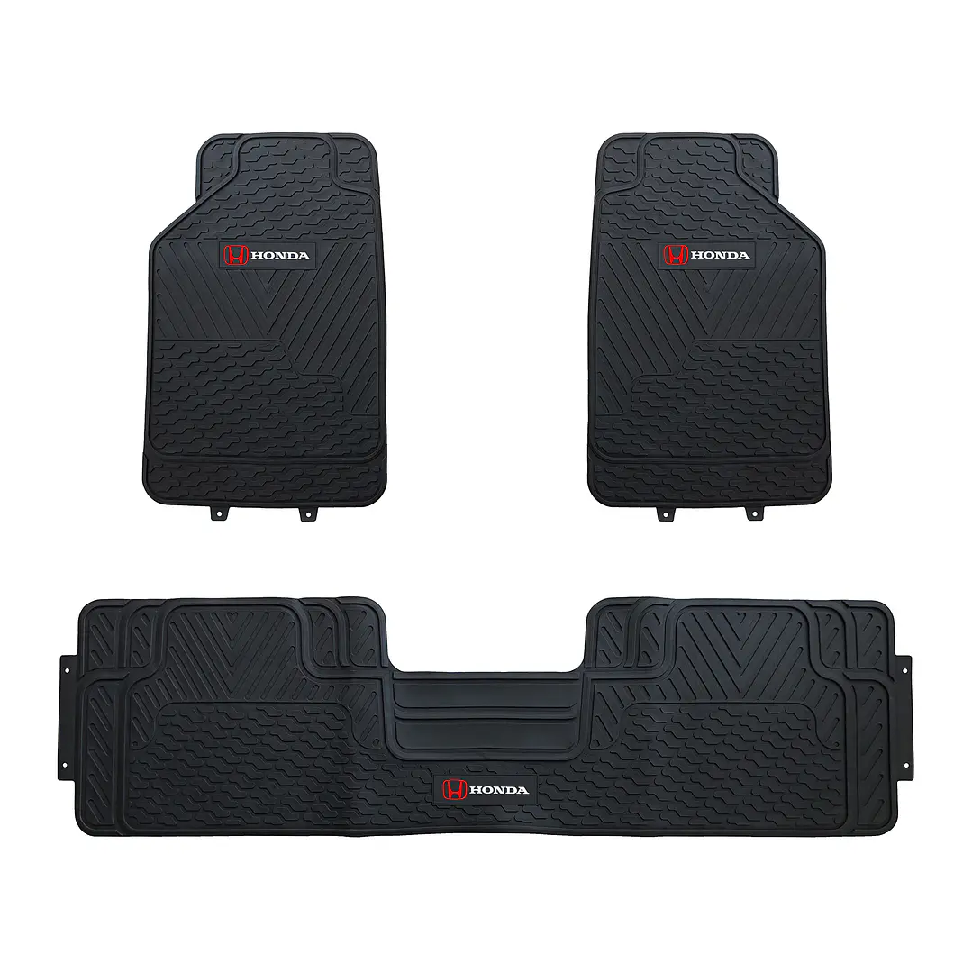 Pisos De Goma 3 Piezas Honda – Antideslizantes y Universales | JJ Group 1