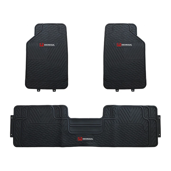 Pisos De Goma 3 Piezas Honda – Antideslizantes y Universales | JJ Group 1