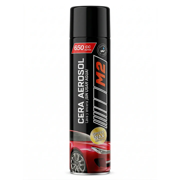 Pack Silicona Spray + Cera Aerosol Auto 650 Cc M2 2