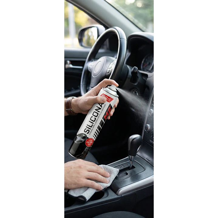 Pack Silicona Spray + Cera Aerosol Auto 650 Cc M2 7
