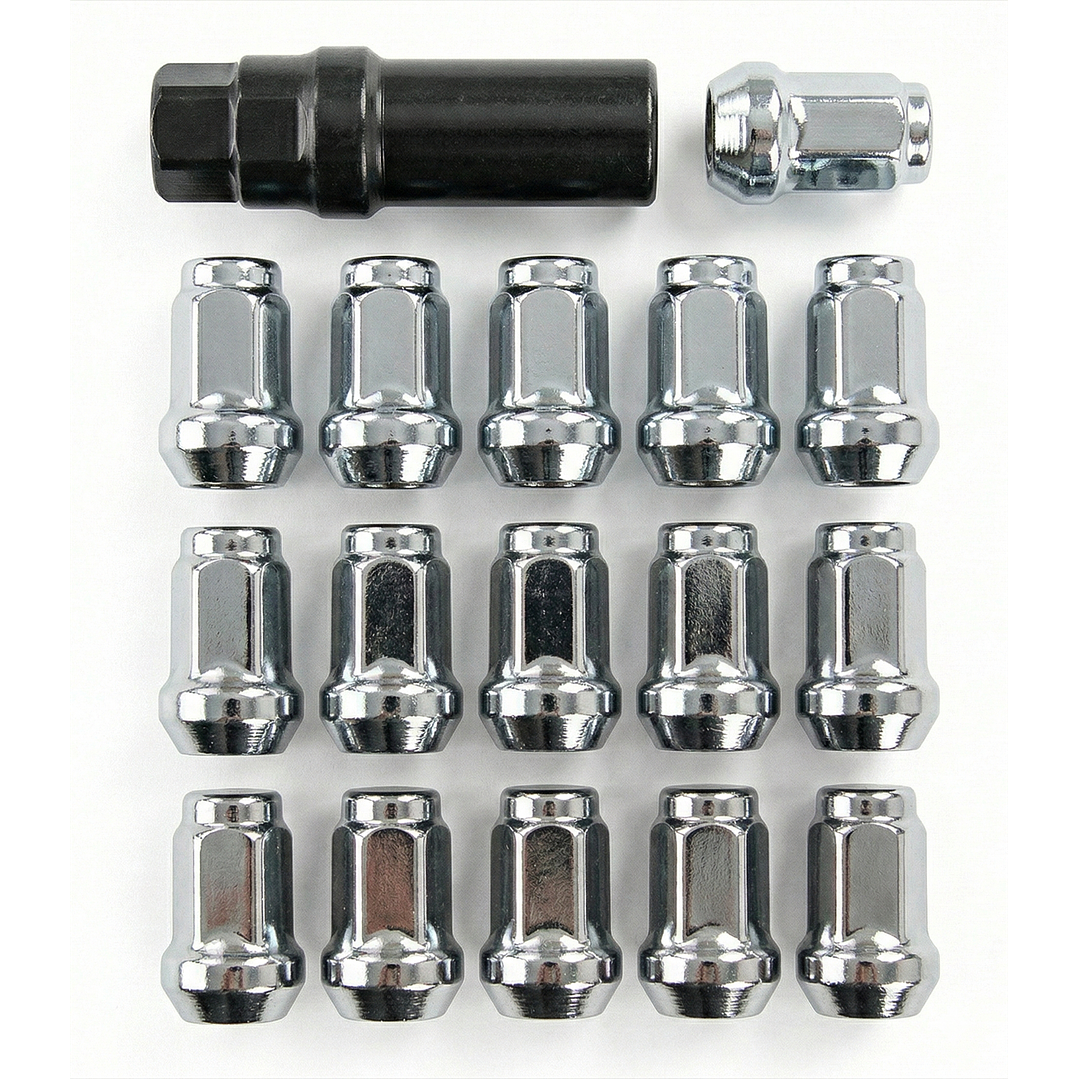 Set 16 Tuercas De Seguridad Colores Con Llave 12x1,5mm 1